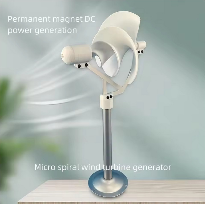 10W Micro Spiral Wind Generator Model Permanent Magnet Generator Wind Turbine