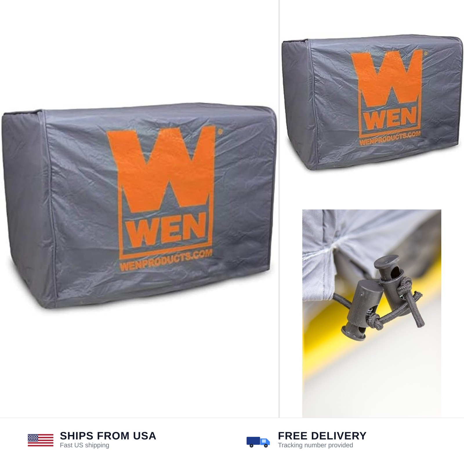WEN 56310iC Universal Weatherproof Inverter Generator Cover, Large