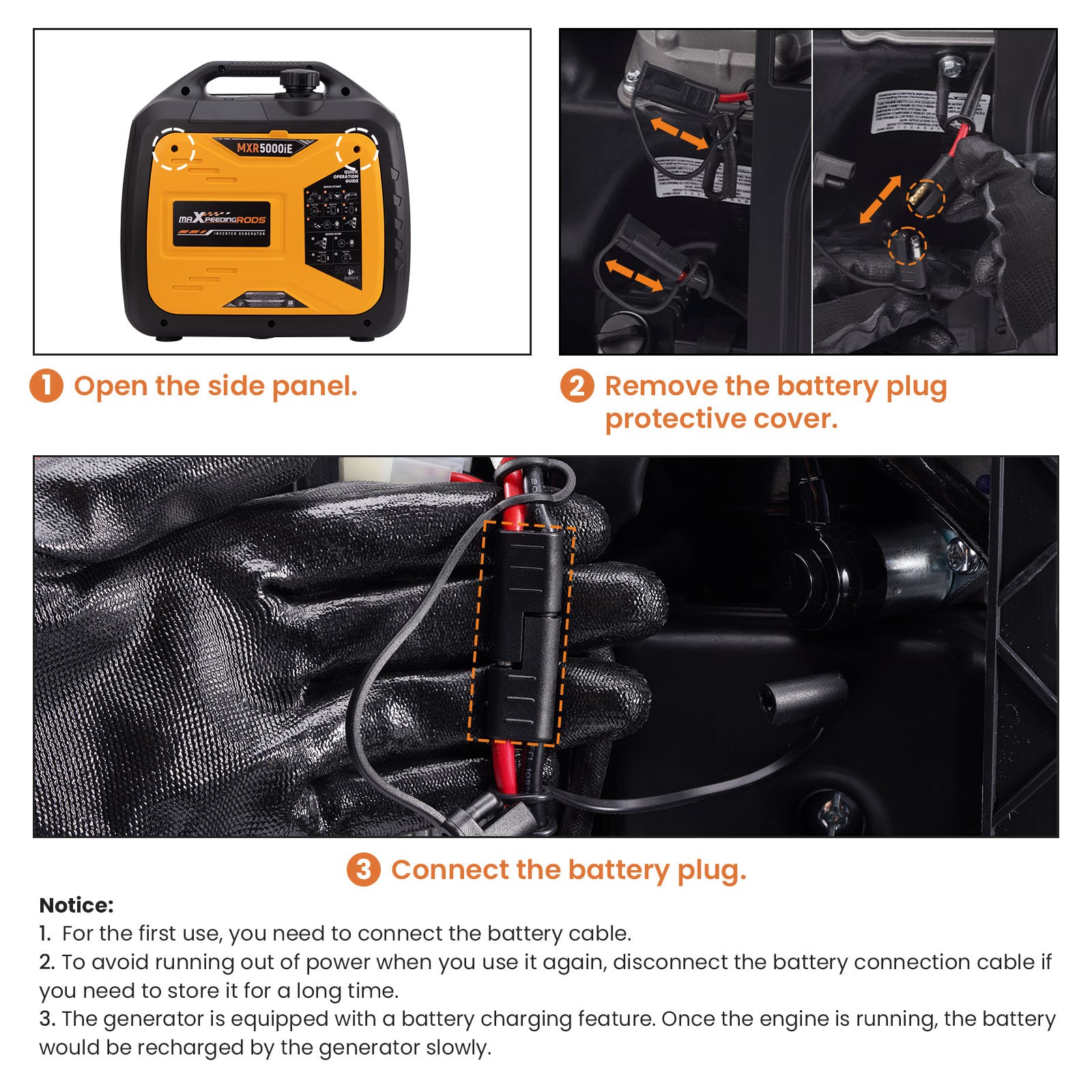 5KW Portable 27kg Inverter Generator Gasoline Powered Quiet Parallel Eco