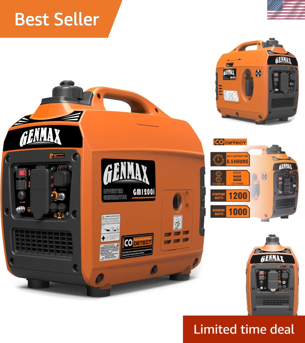 Generator，EPA Compliant, Eco-Mode Feature, Ultra Lightweight for Backup Home …