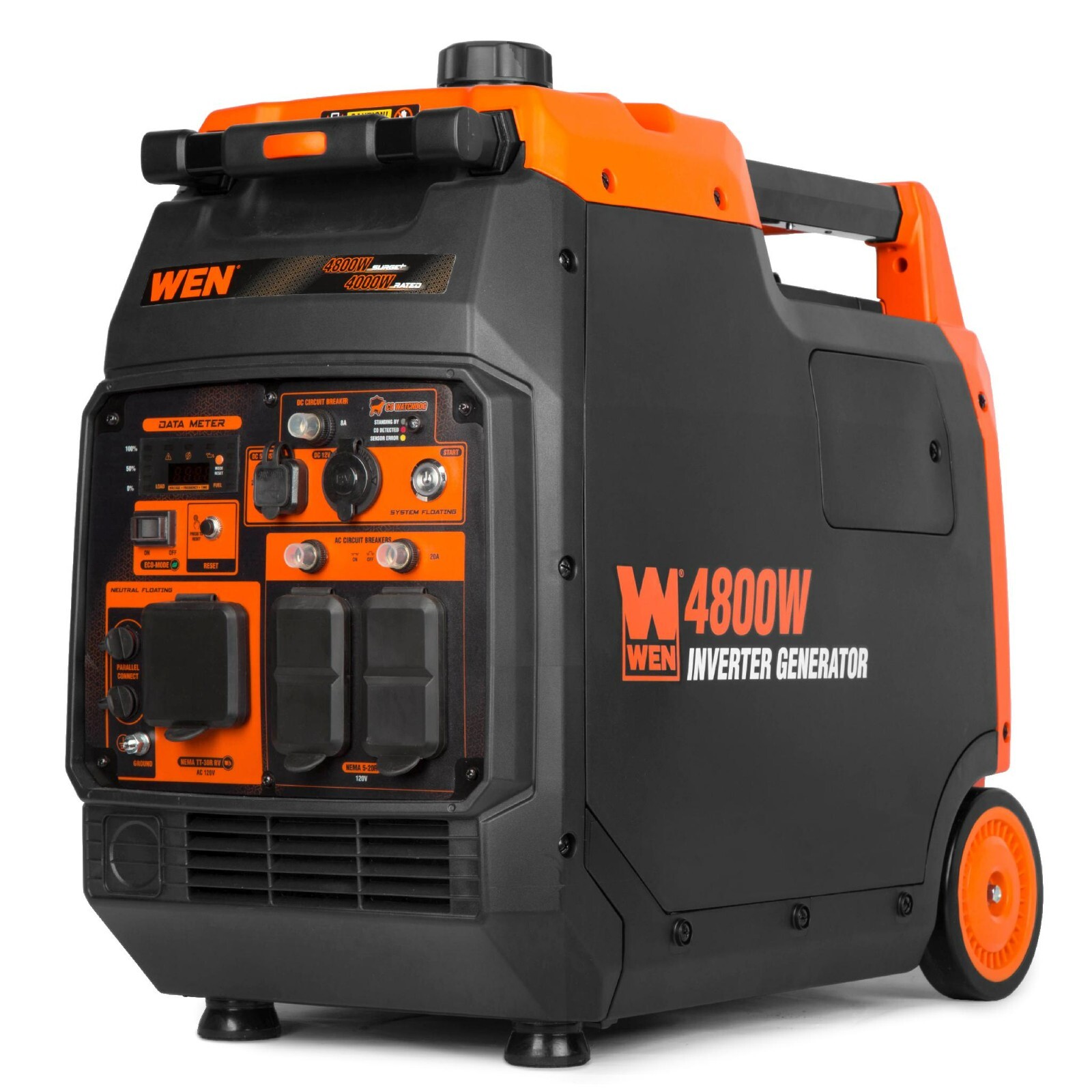 56480iX 4800W Portable Electric Start Inverter Generator/Fuel Shut Off,CO Sensos