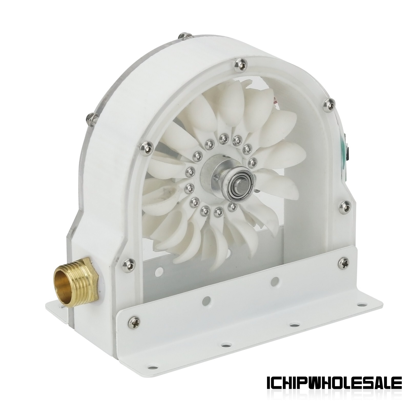 100W 50-2000RPM Pelton Hydro Generator Impulse Disc Iron-less Generator
