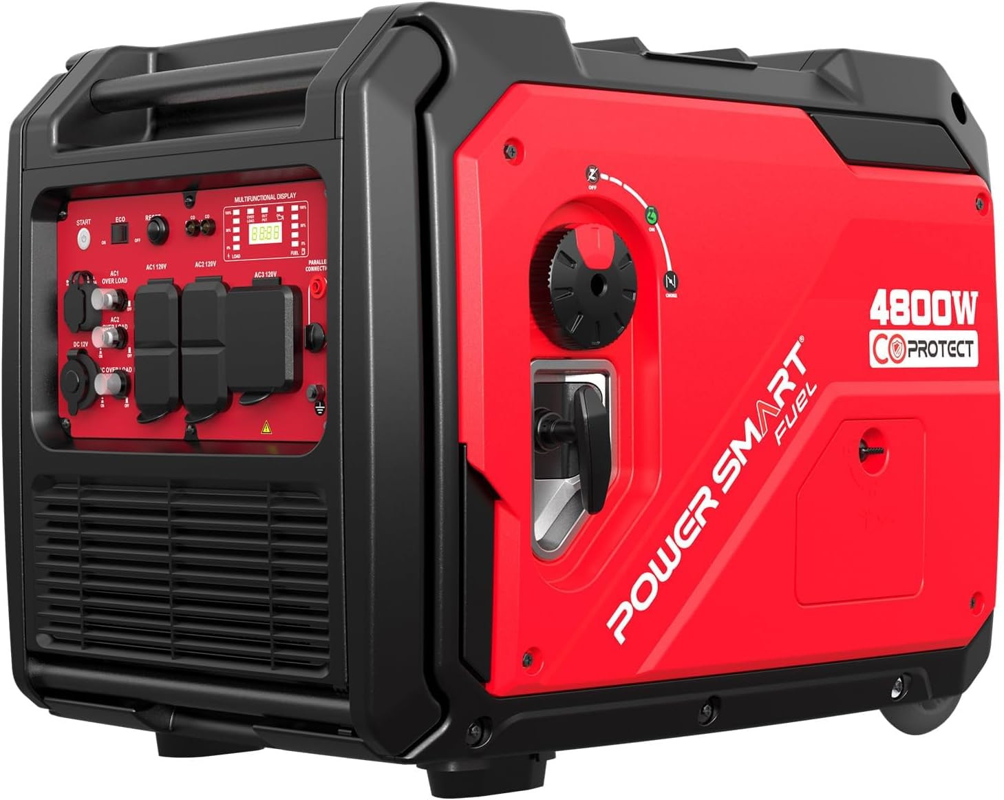 4800W Portable Inverter Generator,Parallel Ready&Electric Start Super Quite Gas