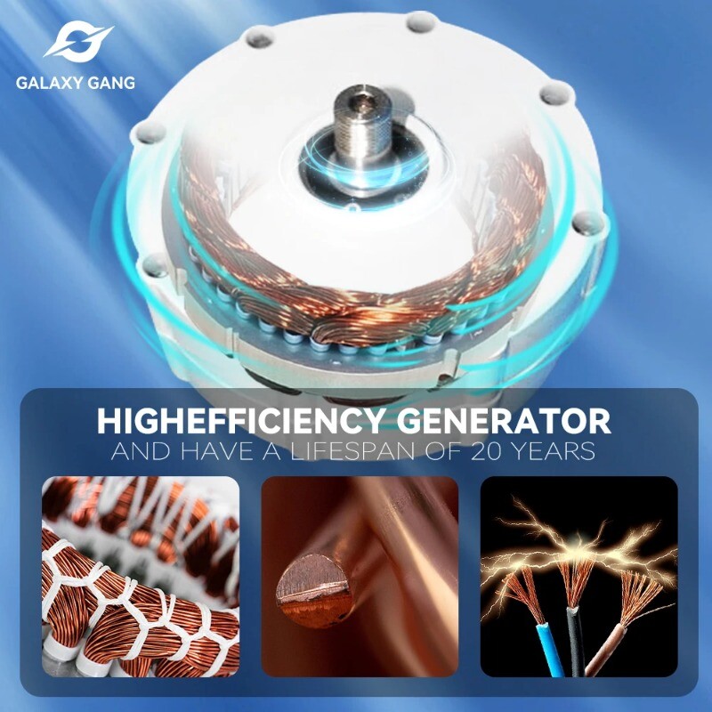 Three-phase AC 1000W 500 Rpm 24V 48V 220V Rare Earth Permanent Magnet Generator