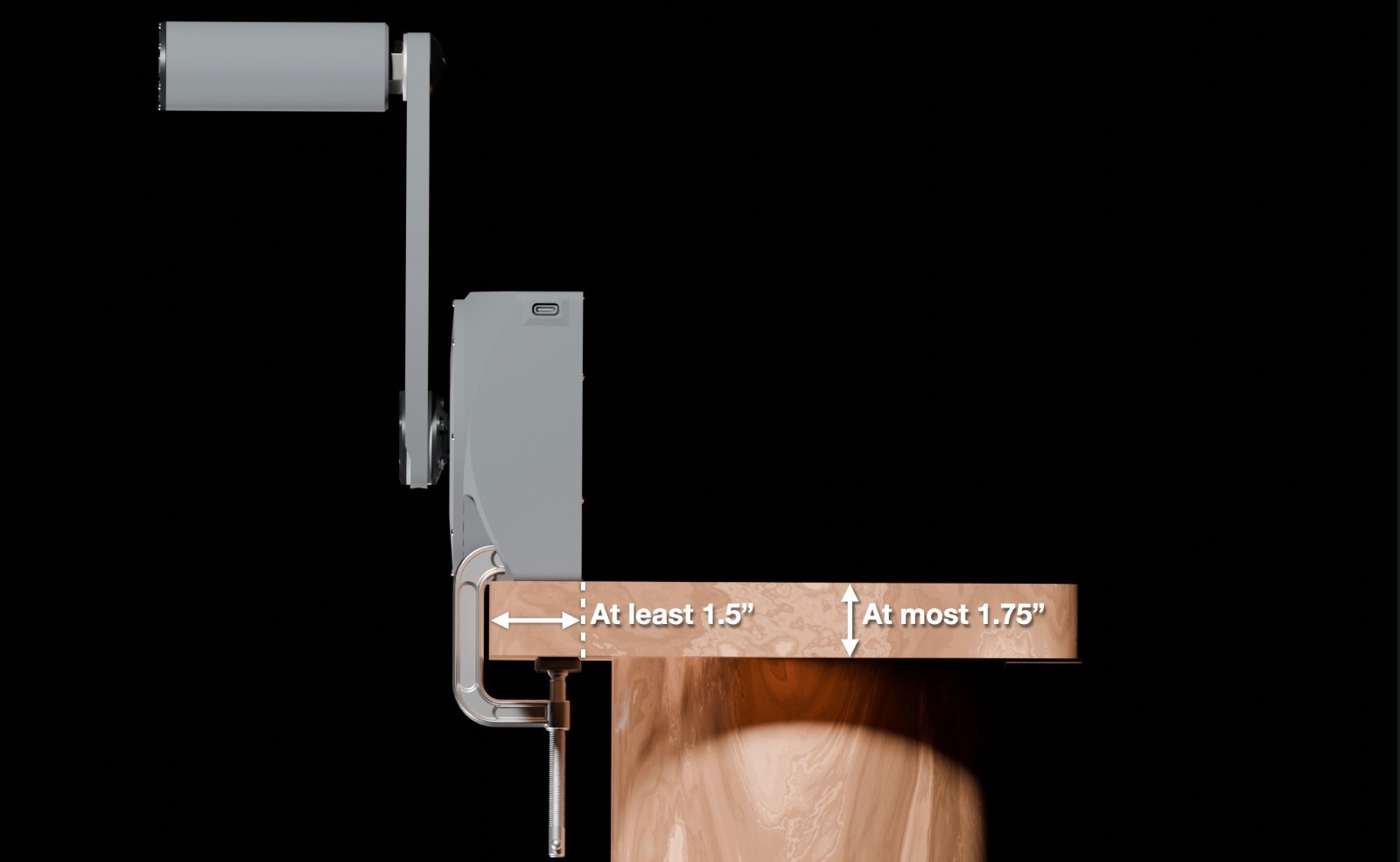 Powercell Ultralight Hand Crank Generator USB-C Phone Backup Emergency Overland