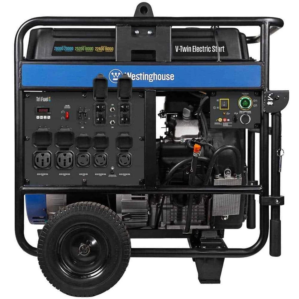 Westinghouse 28,000-W Portable Tri Fuel Gas Generator w/ Remote Start, CO Sensor