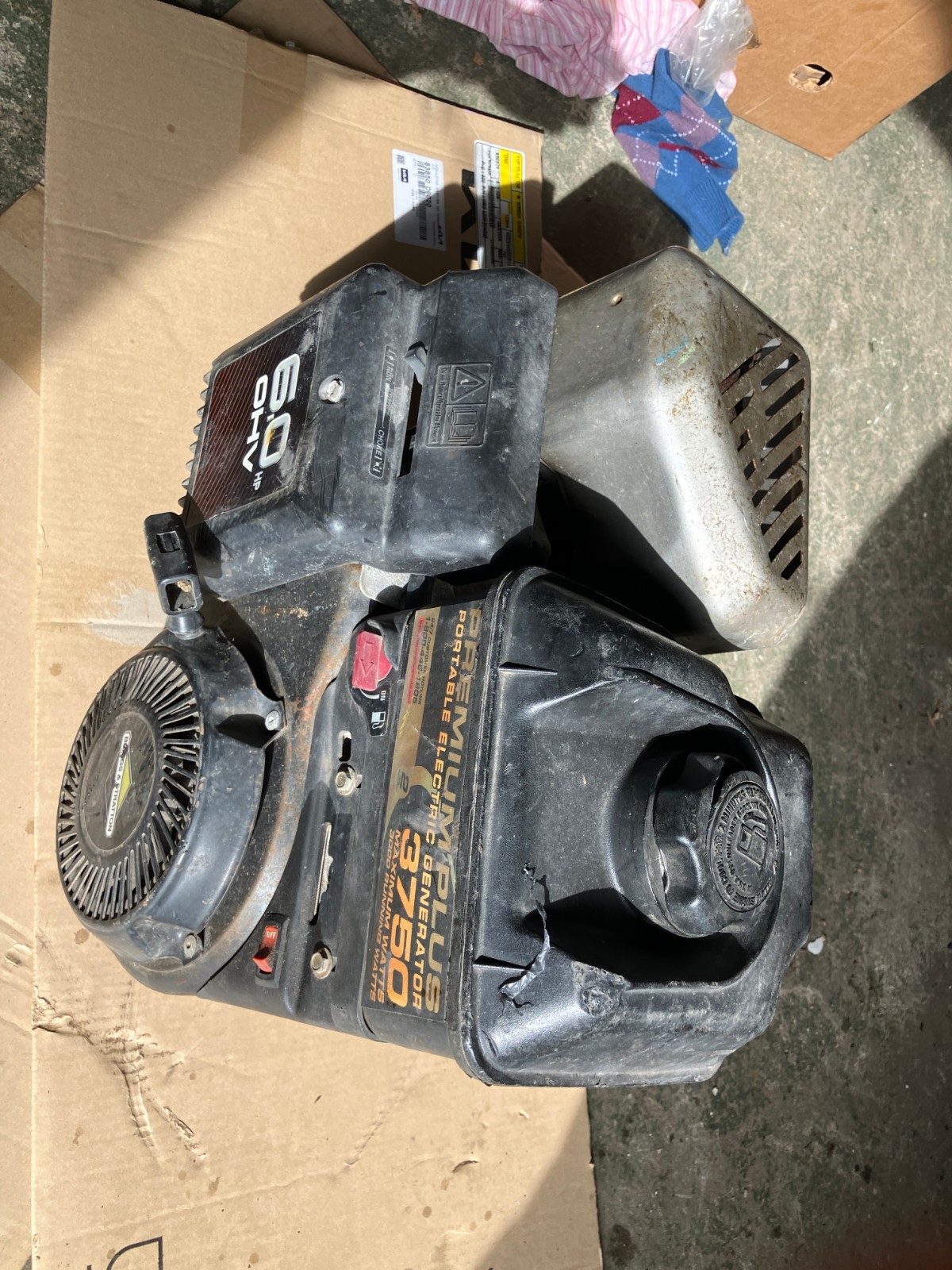 Portable 120V Coleman Powermate generator #2 . Generator Bad,Engine Turns Over