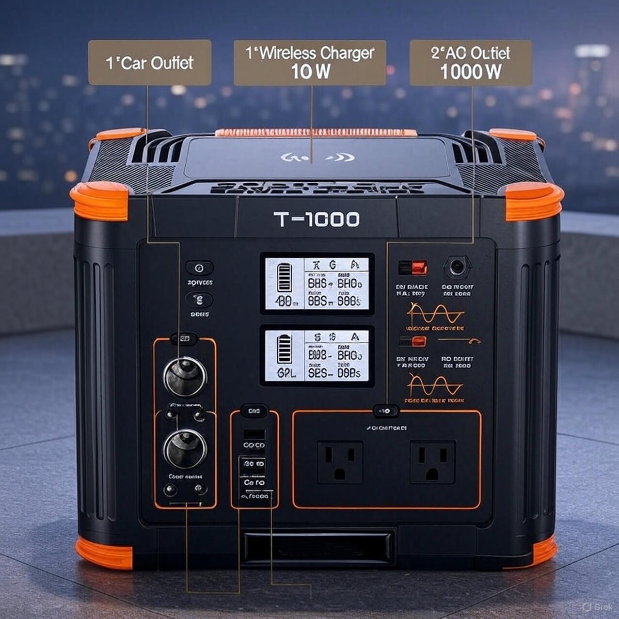 1000W 500W Portable Solar Generator Station Battery Power Bank