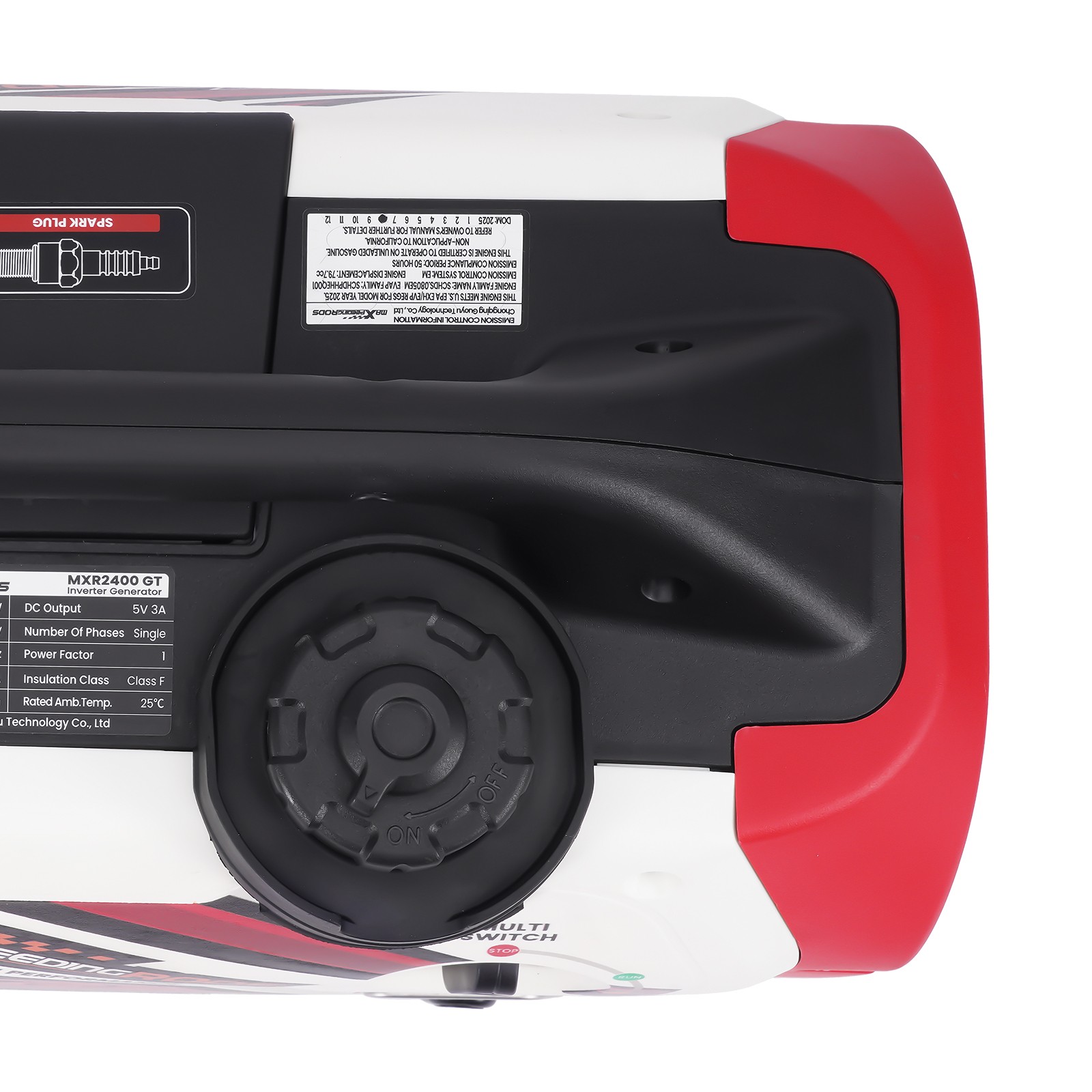 Quiet & Lightweight Inverter Generator 2400W 58dB with Parallel Kit Cables