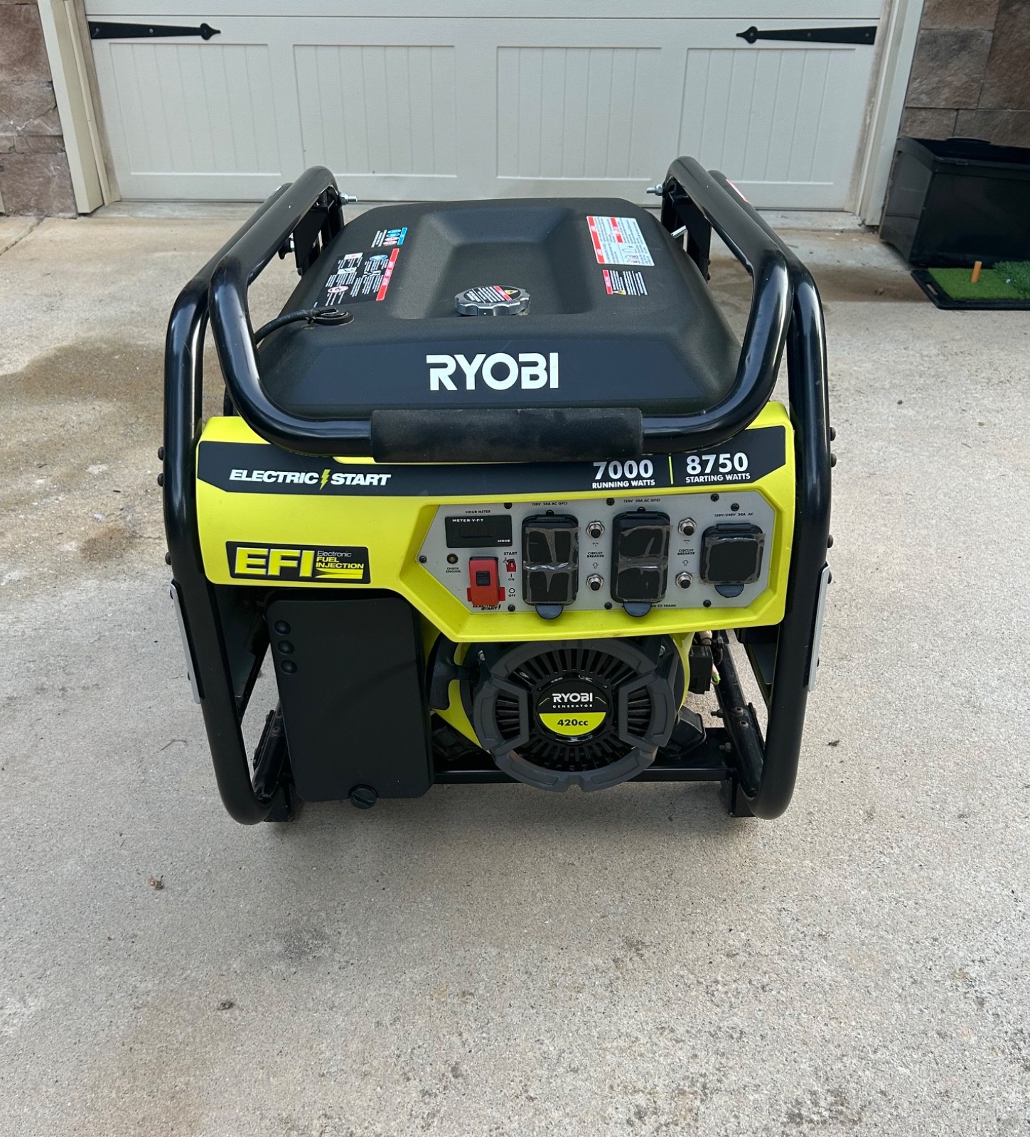 Ryobi 7000 Watt EFI Generator Used-Never Had Gas In Tank