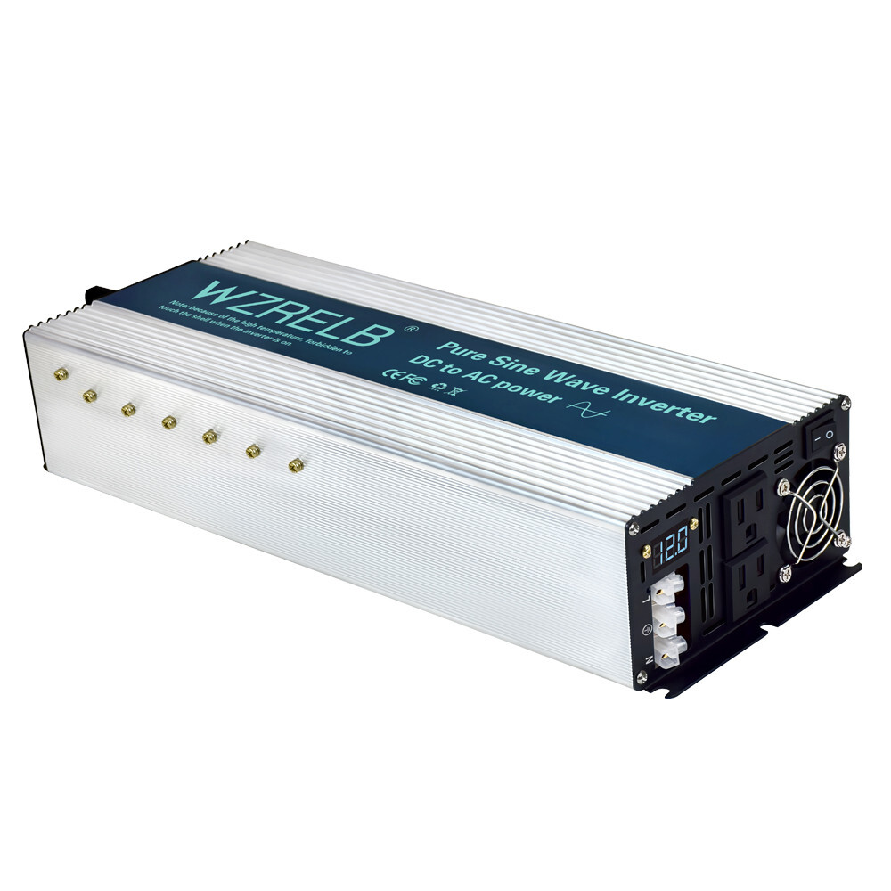 36V to 120V Pure Sine Wave Inverter 4000W Power Camp Motor Car Home Solar System