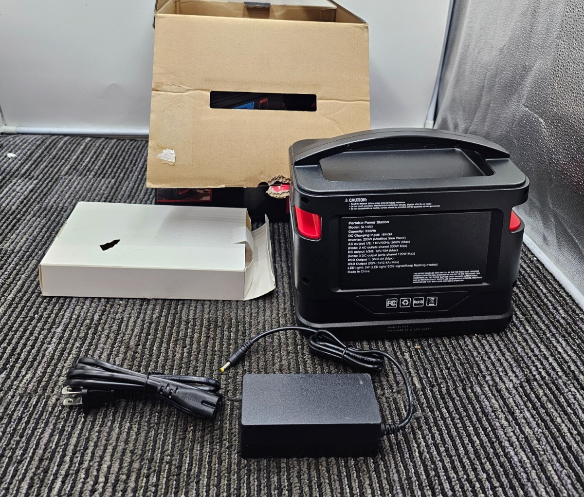 Schumacher SL1460 330Wh Portable Power Station 200W 110V/60Hz