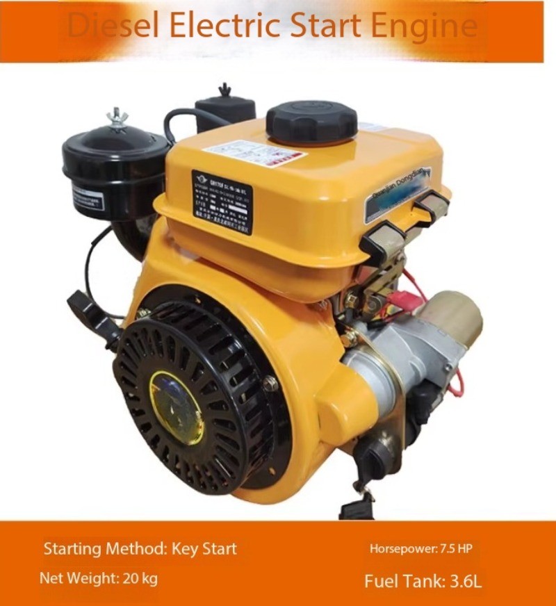 Four-stroke Gasoline and Diesel Engines with Electric Start and High Horsepower