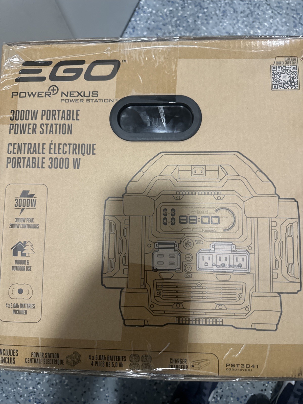 EGO Power+ PST3041 Nexus 3000W Generator With 4 5.0ah Batteries And Charger