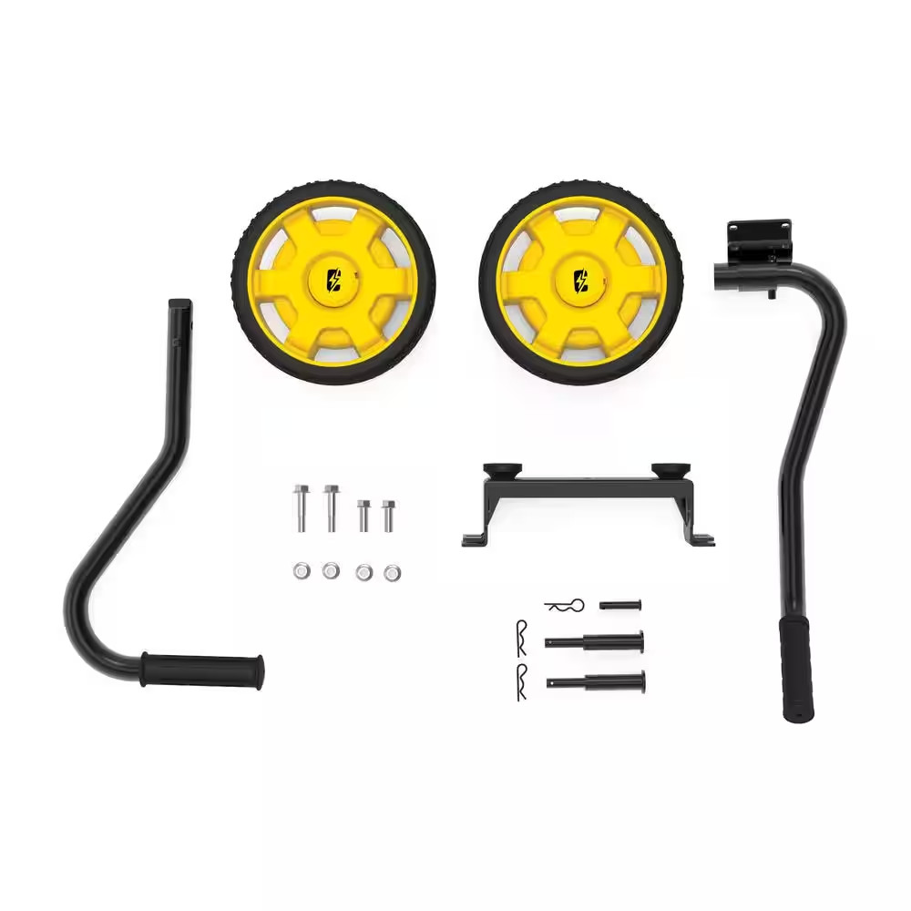 Portable Generator Wheel Kit with Folding Handle and Never-Flat Tires
