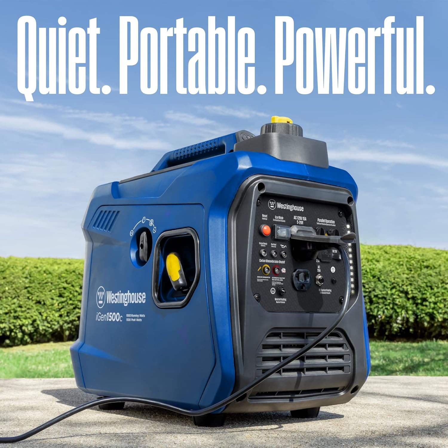 Westinghouse 1500 Peak Watt Super Quiet & Lightweight Portable Inverter Generato