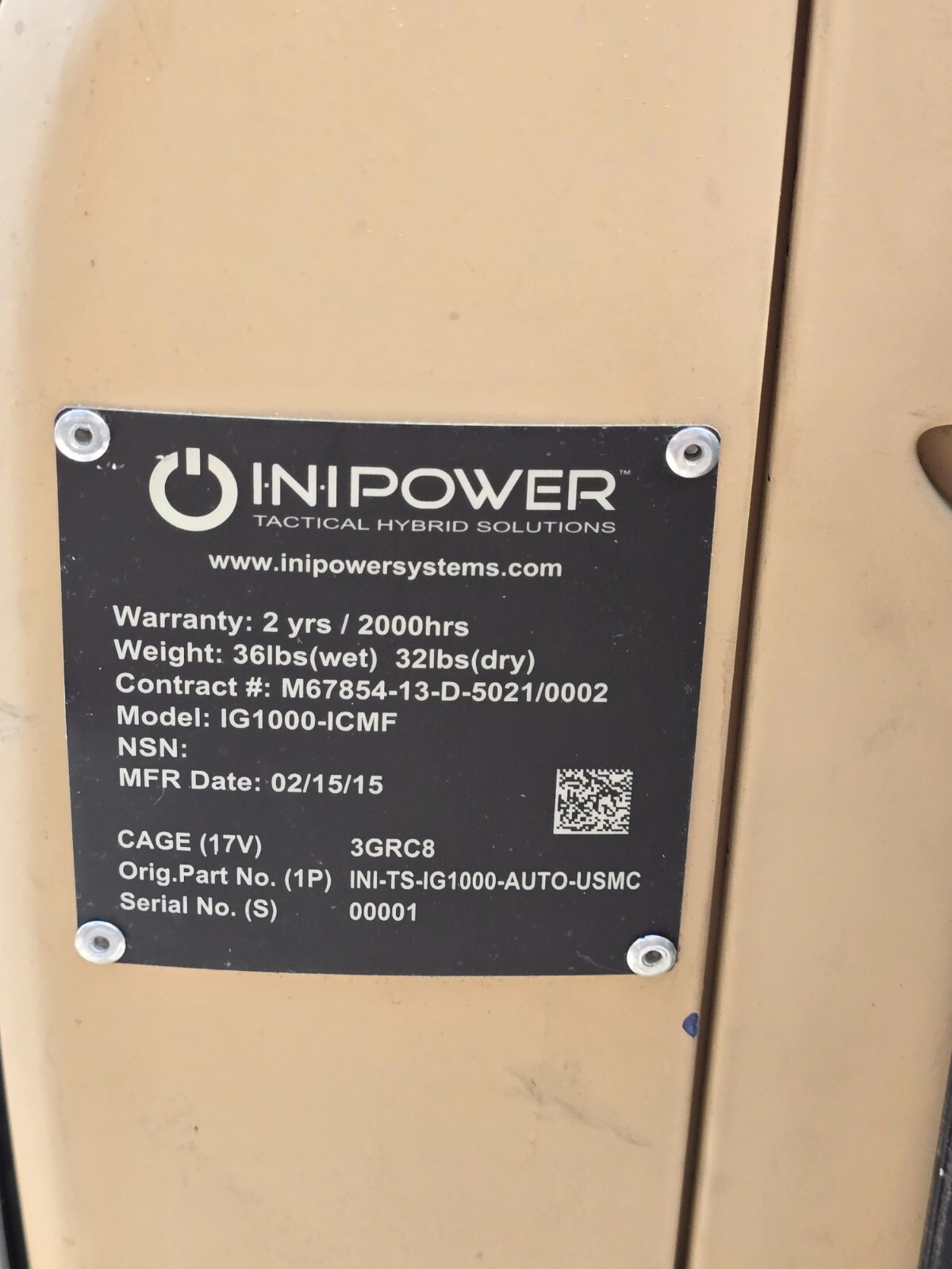Ini Power IntelliGEN Flex-Fuel Generator IG1000-ICMF 12 Hours w/ Fuel Tank