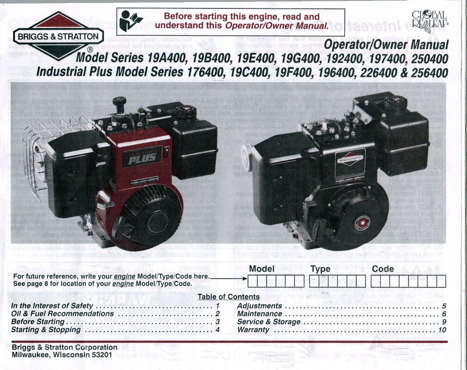 Coleman Powermate 5000W Powerbase ER Generator with a 10 hp B&S electric start