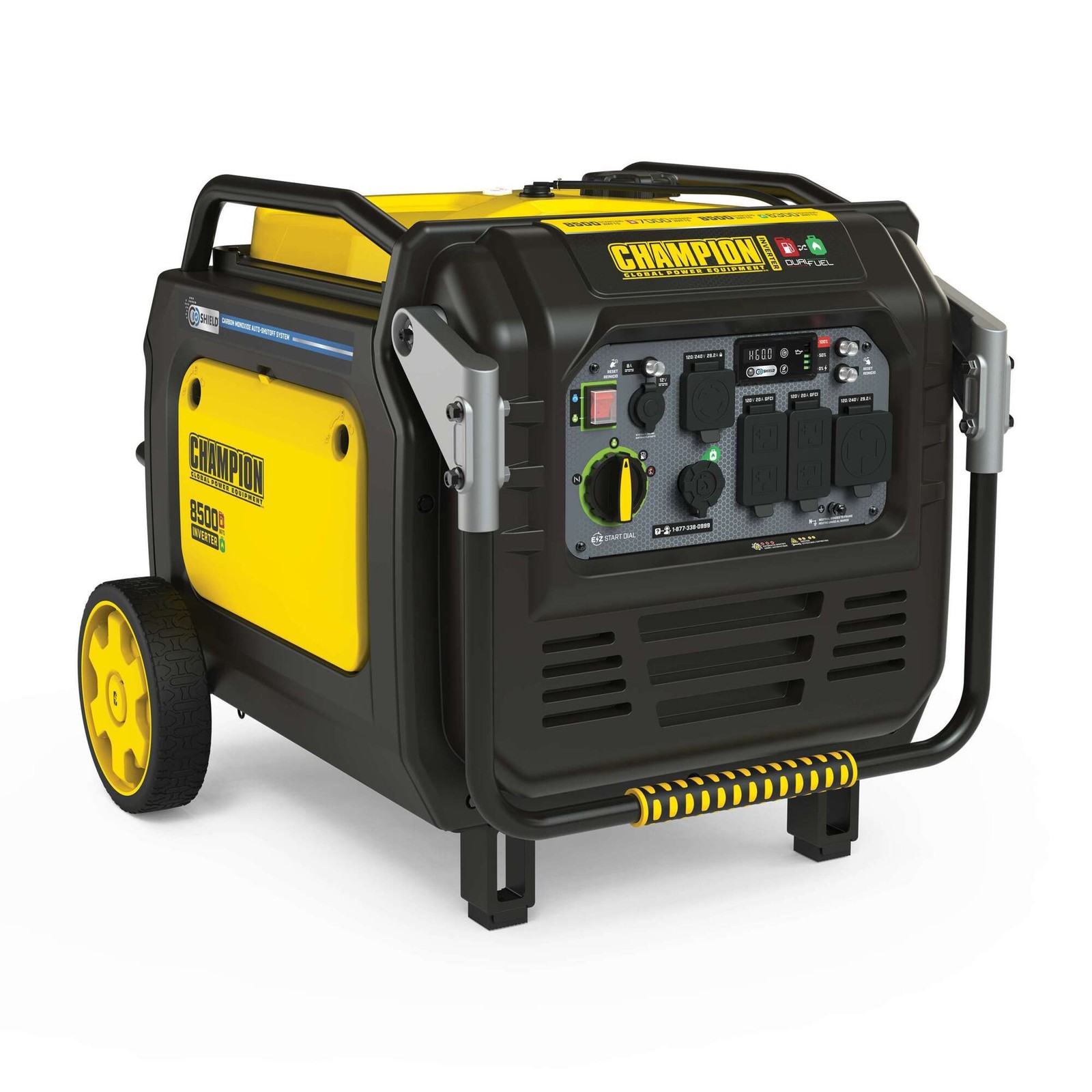 Champion Power Equipment, 8500/7000w Dual Fuel Inverter Generator Ele Start,