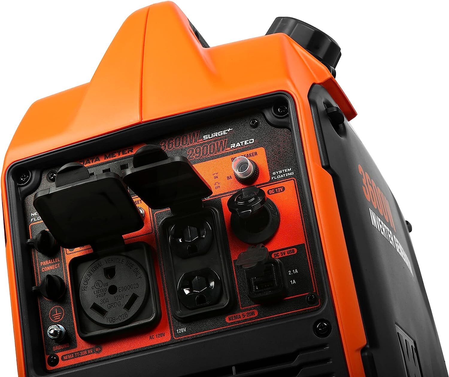 WEN 3,600-W Quiet Portable RV Ready Gas Powered Inverter Generator, Ultralight
