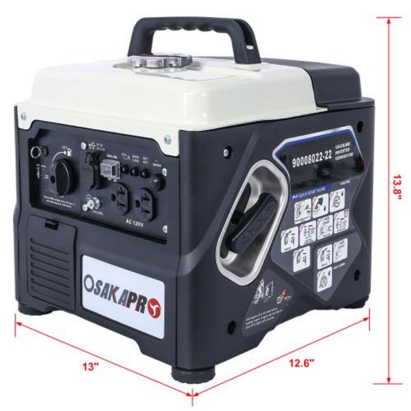 Portable 1200W Ultra-quiet Gas Engine Inverter Generator, EPA-compliant, With Ec