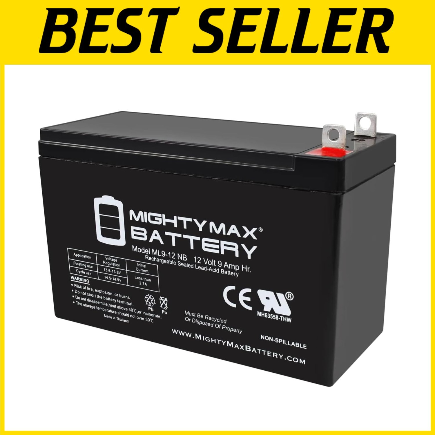 Reliable 12V 9AH Battery Replacement for Portable Generators