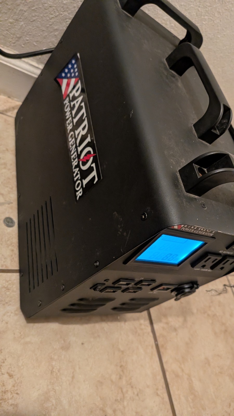 Patriot Power Generator Portable 1500W Max 120V Black AC USB 12V Outputs