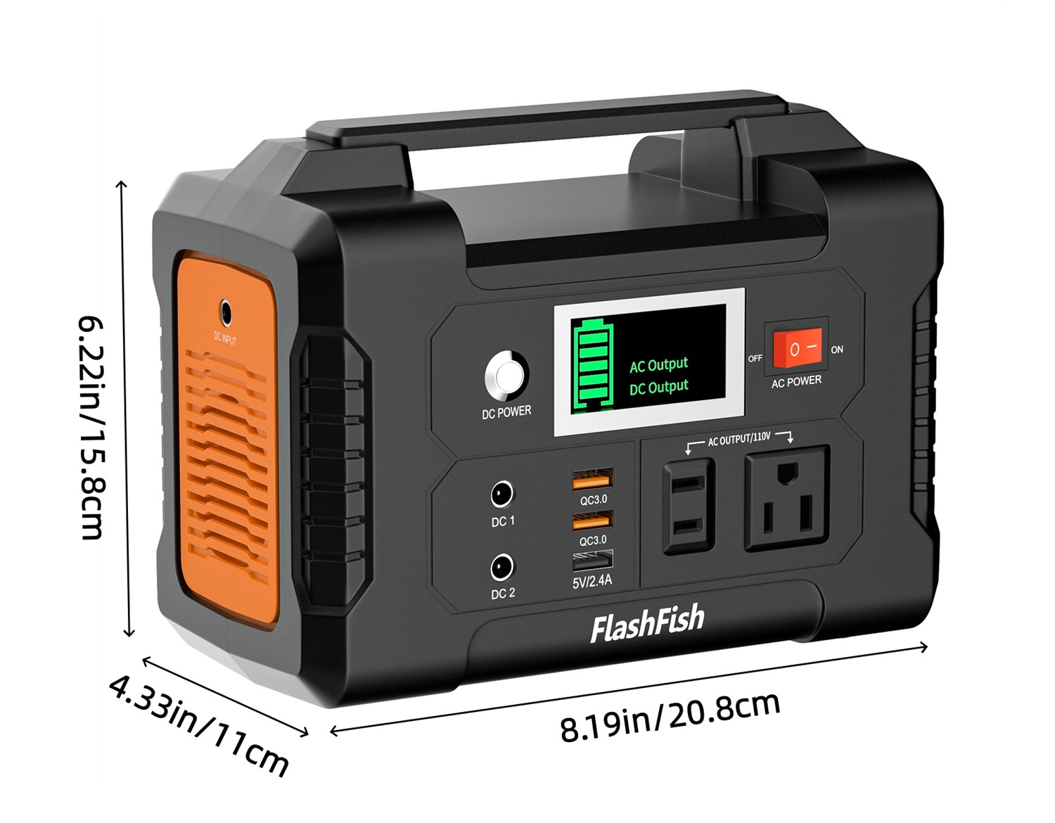 Flashfish E200 Solar Generator 200W 151Wh+100W 18V Solar Panel Refurbished