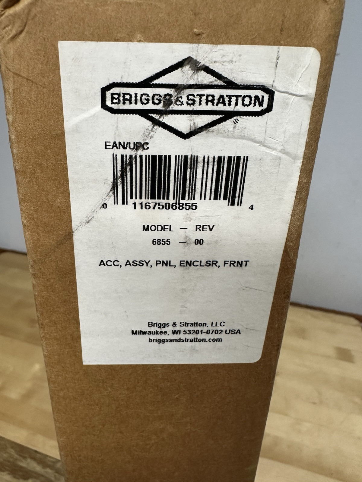 Briggs & Stratton Genuine Part 6855 ASSEMBLY, Panel, Front for Standby Generator