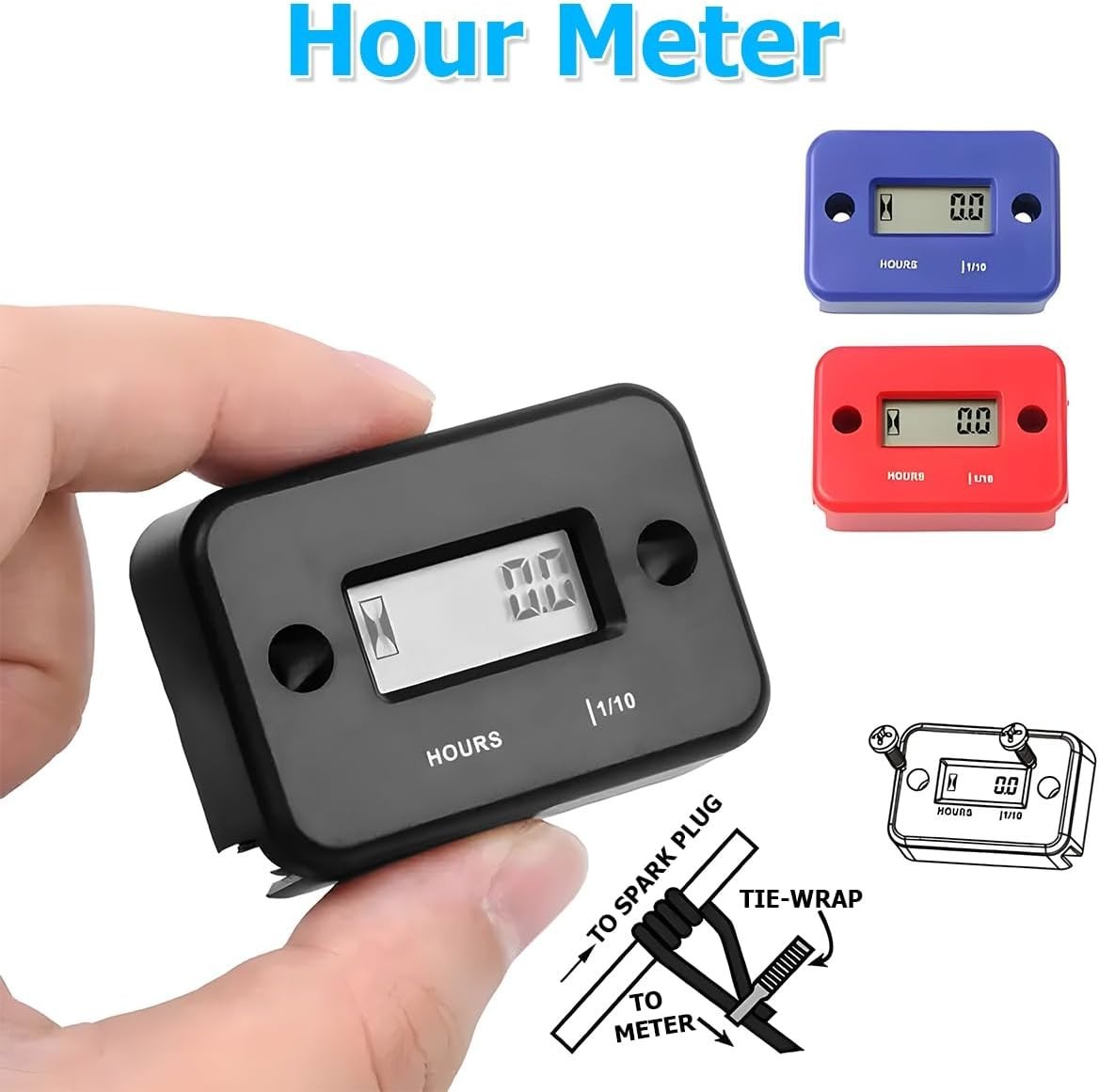 Car Waterproof , for Gas Engine Generator Temperature Gauge Lawn Mower Land T…