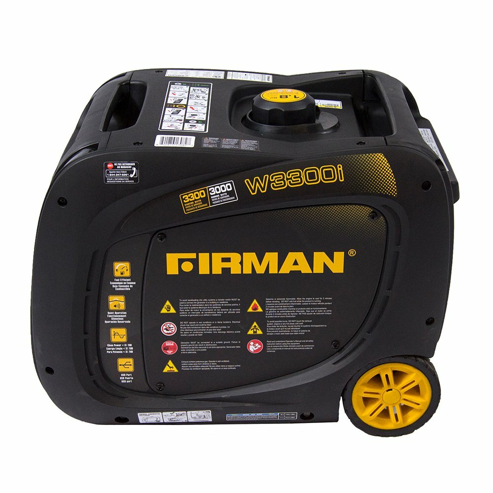 Firman 3,300-W Quiet Portable Gas Powered Inverter Generator with Electric Start