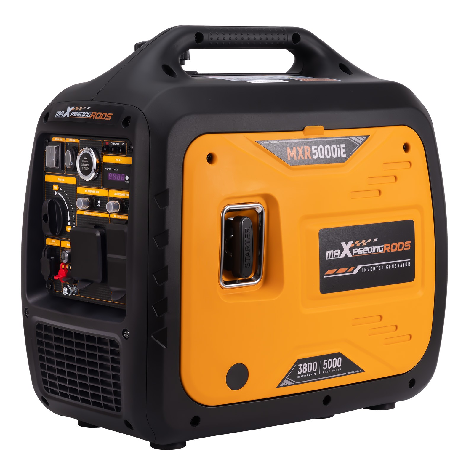 5000W /3800W Portable Inverter Generator Gas Powered Quiet for Camping Outdoor