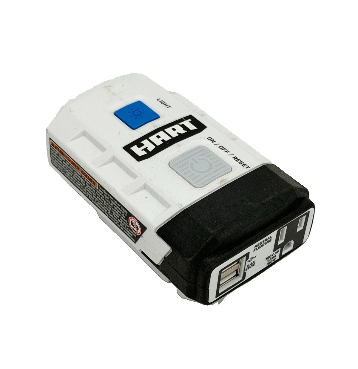 HART 20V Power Source Inverter 150 Watt HGBT150 120V Outlet USB Tool Only