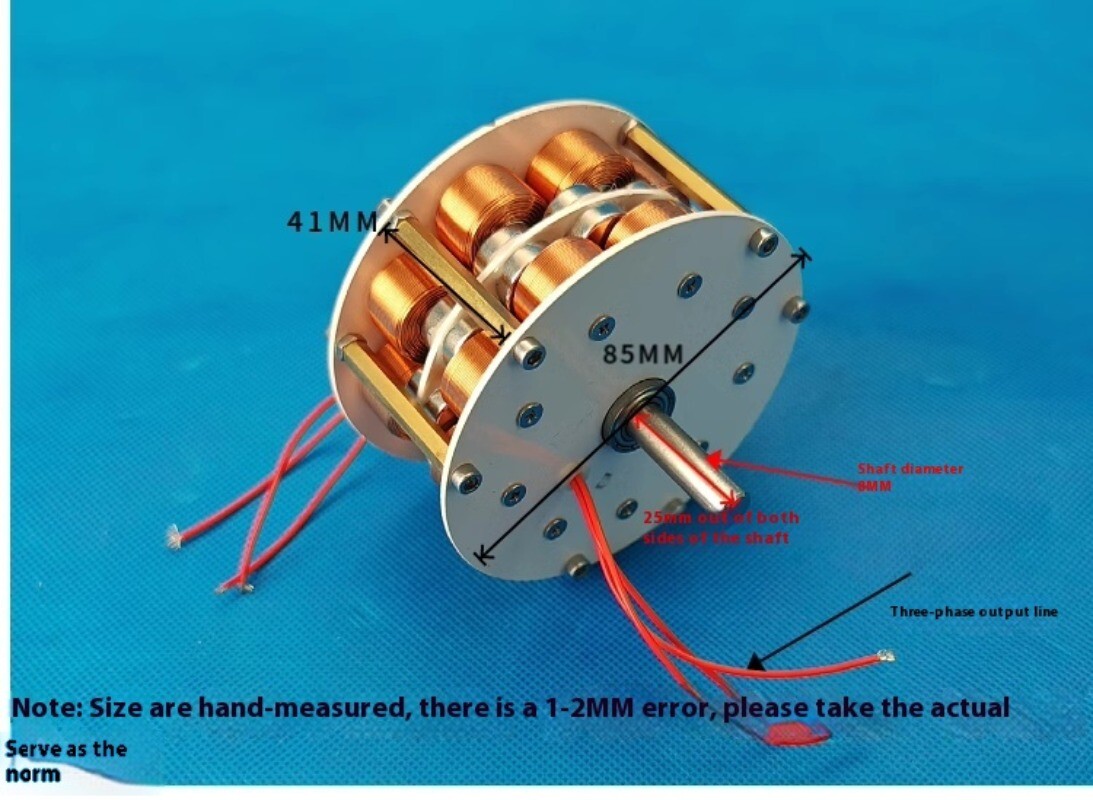 Double-Layer Disc Type Iron Core Generator Permanent Magnet Brushless Generators
