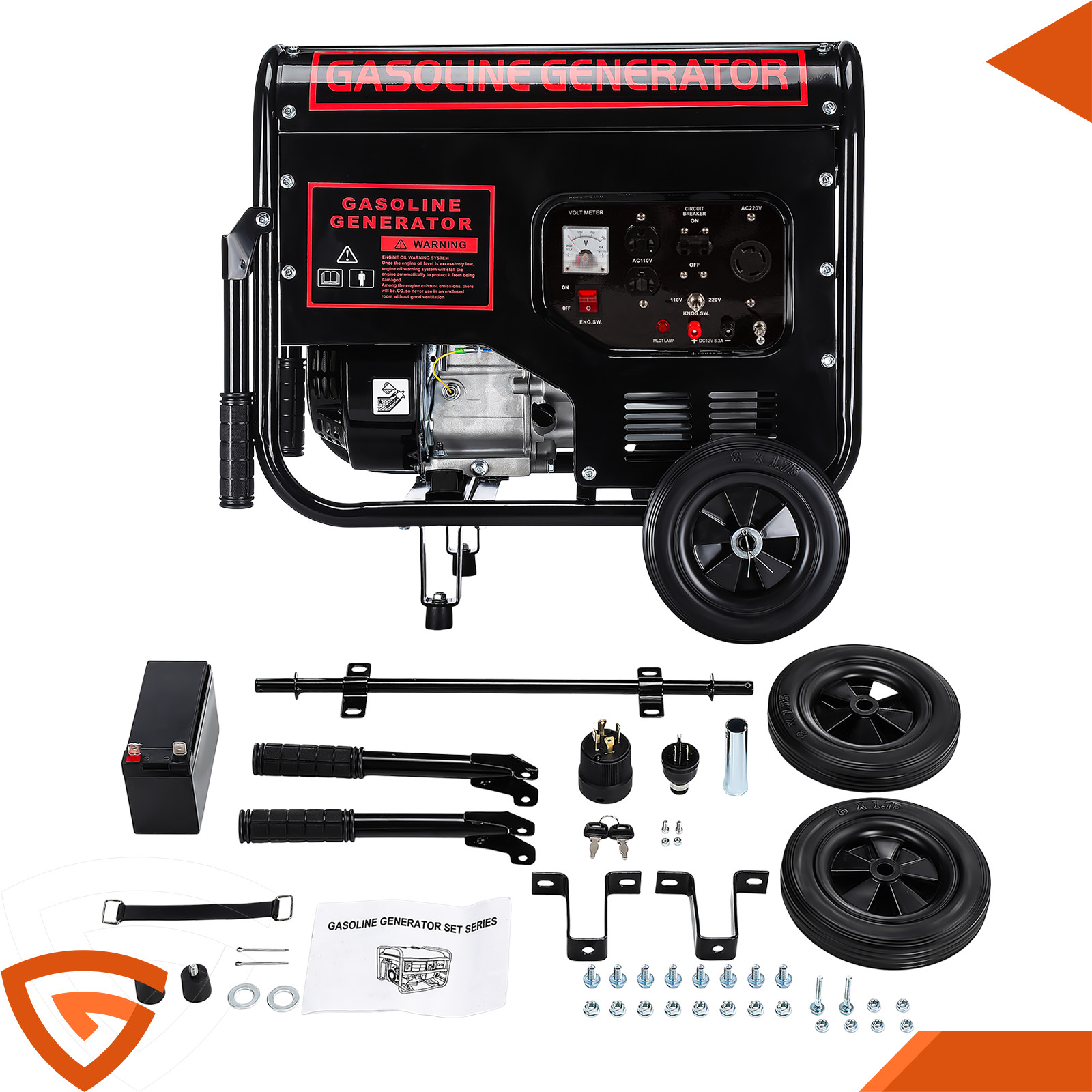 3600W Portable Inverter Generator Gas Powered Quiet-for Home Backup Construction