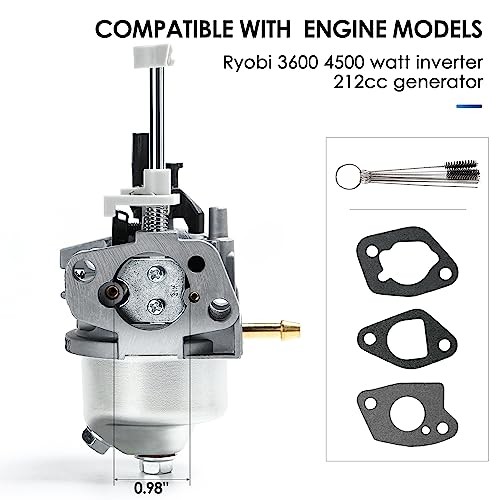 Carburetor Kit for Ryobi RY903600 3600W 4500W Generator 212cc Homelite DP242852
