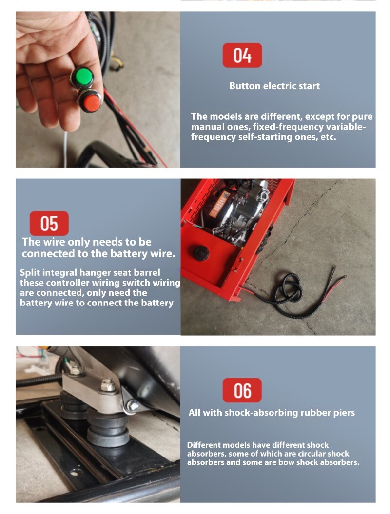 Electric Tricycle Range Extender Generator Oil-electric Hybrid Gasoline