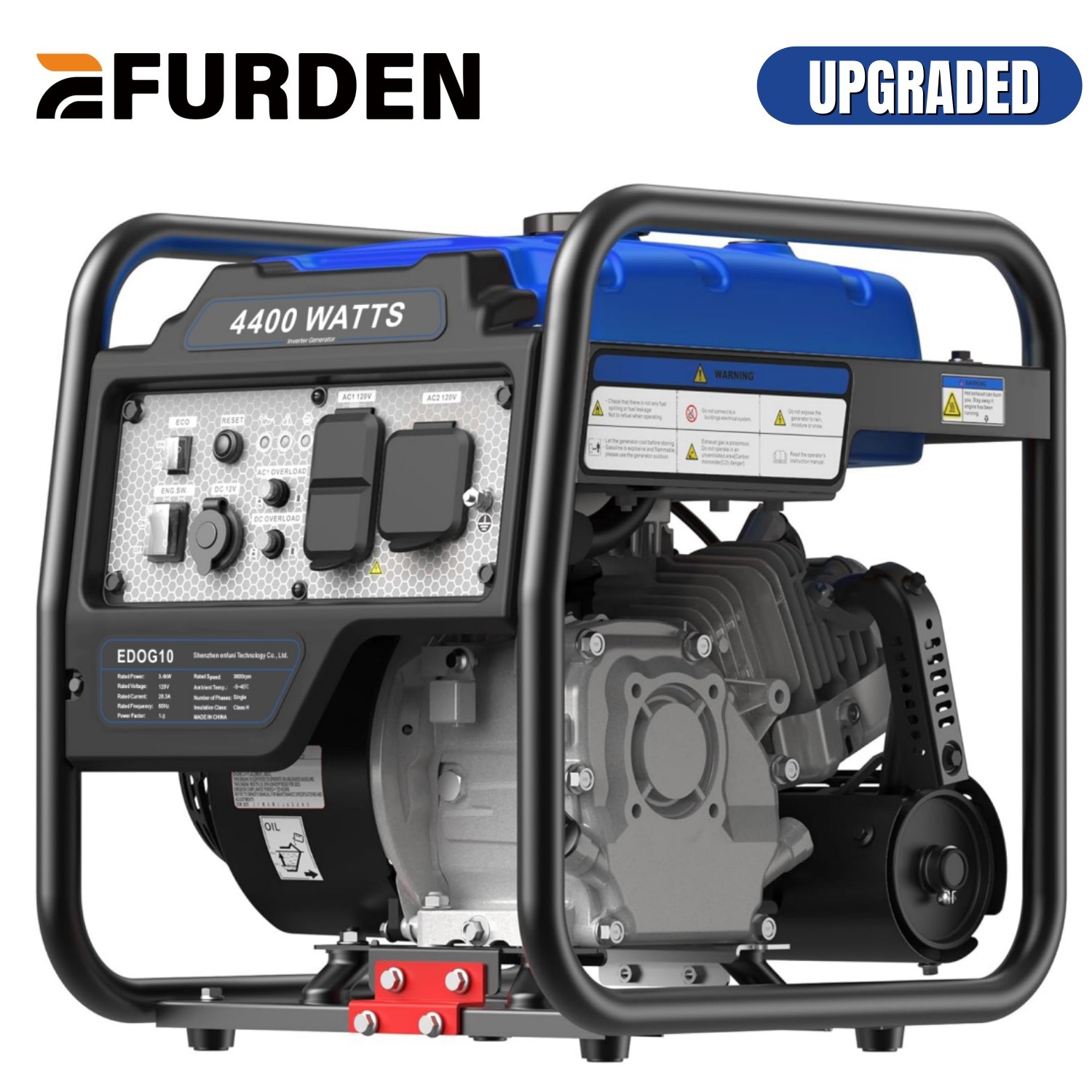 4400W Gasoline Generator Inverter Portable For RV Home Camping 208CC 4-stroke