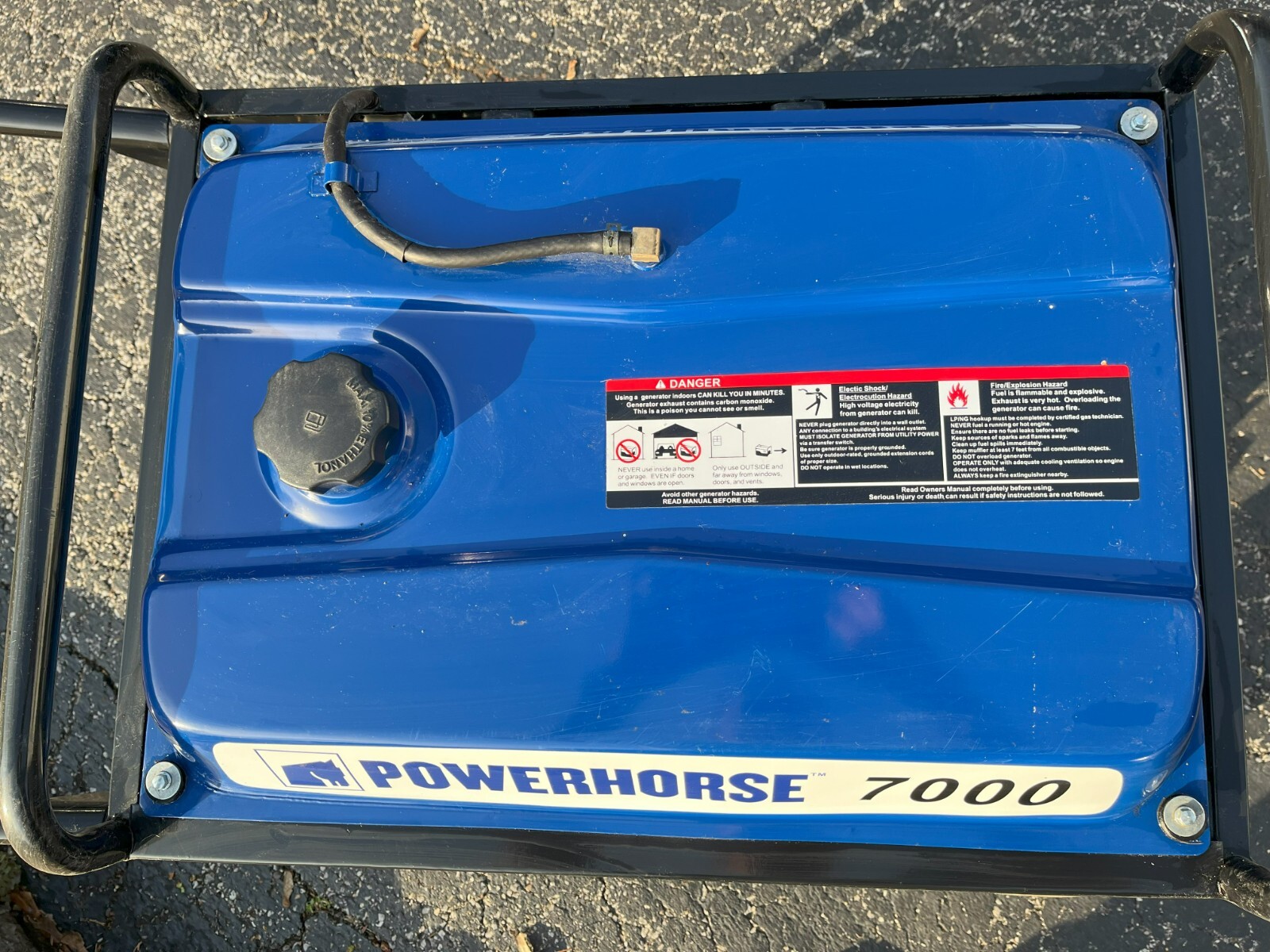 Powerhorse Portable Generator — 7000 Surge Watts, Eight 120V, 20 Amp outlets