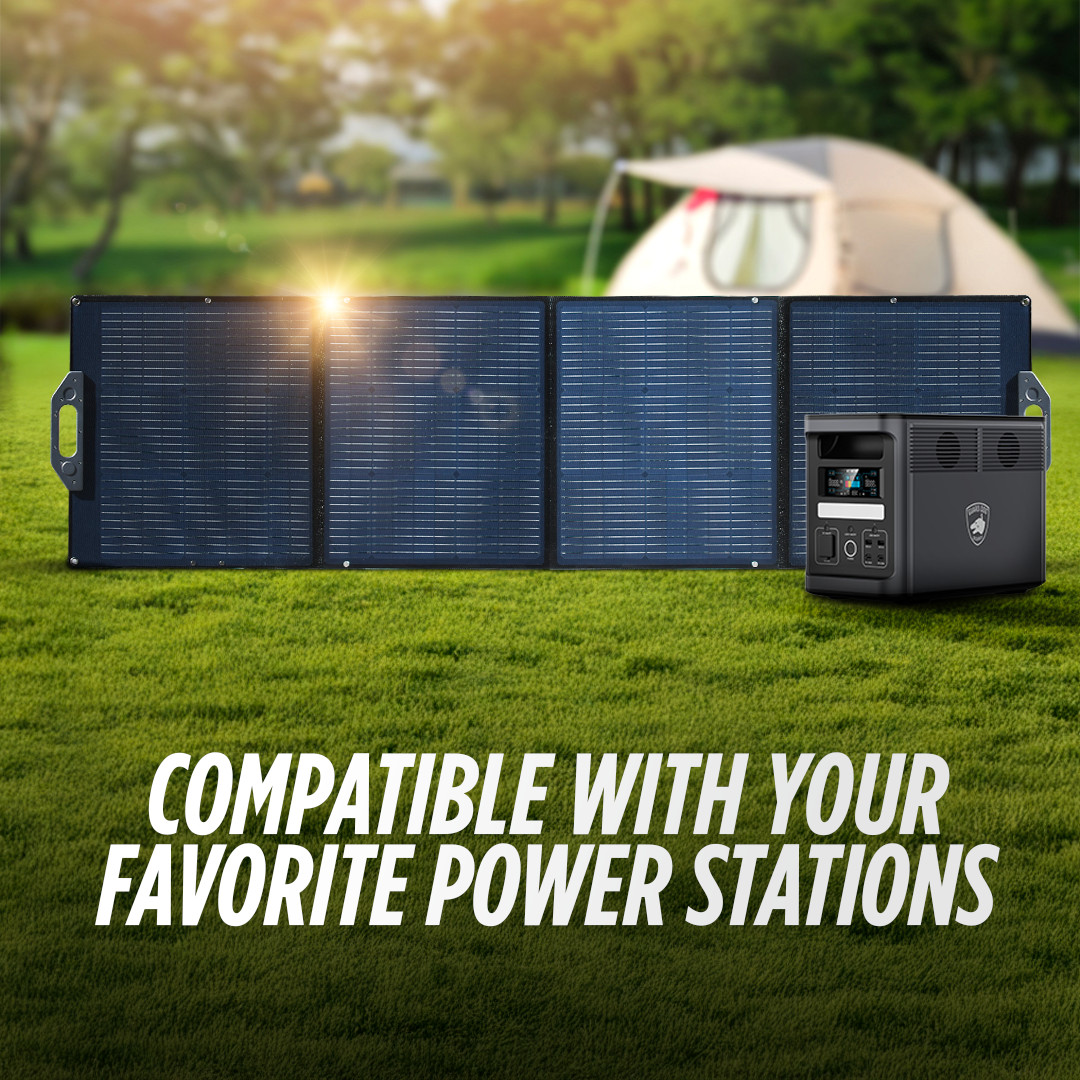 Solar Portable Generator, EP1800W 1536Wh Battery Bank, LiFePO4, UPS App-Control