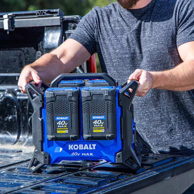 Kobalt 40V 1800W Portable Power Station Solar Generator Battery Kit KBS 1040A-03