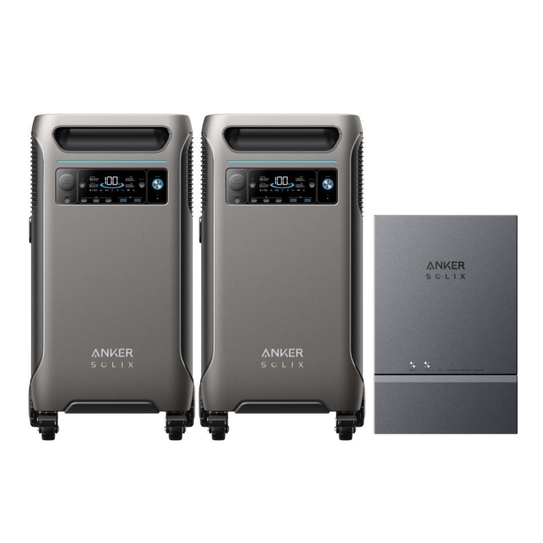 Anker SOLIX F3800 12kW 7.68kWh Power Generator 2 Pack and Smart Home Power Kit