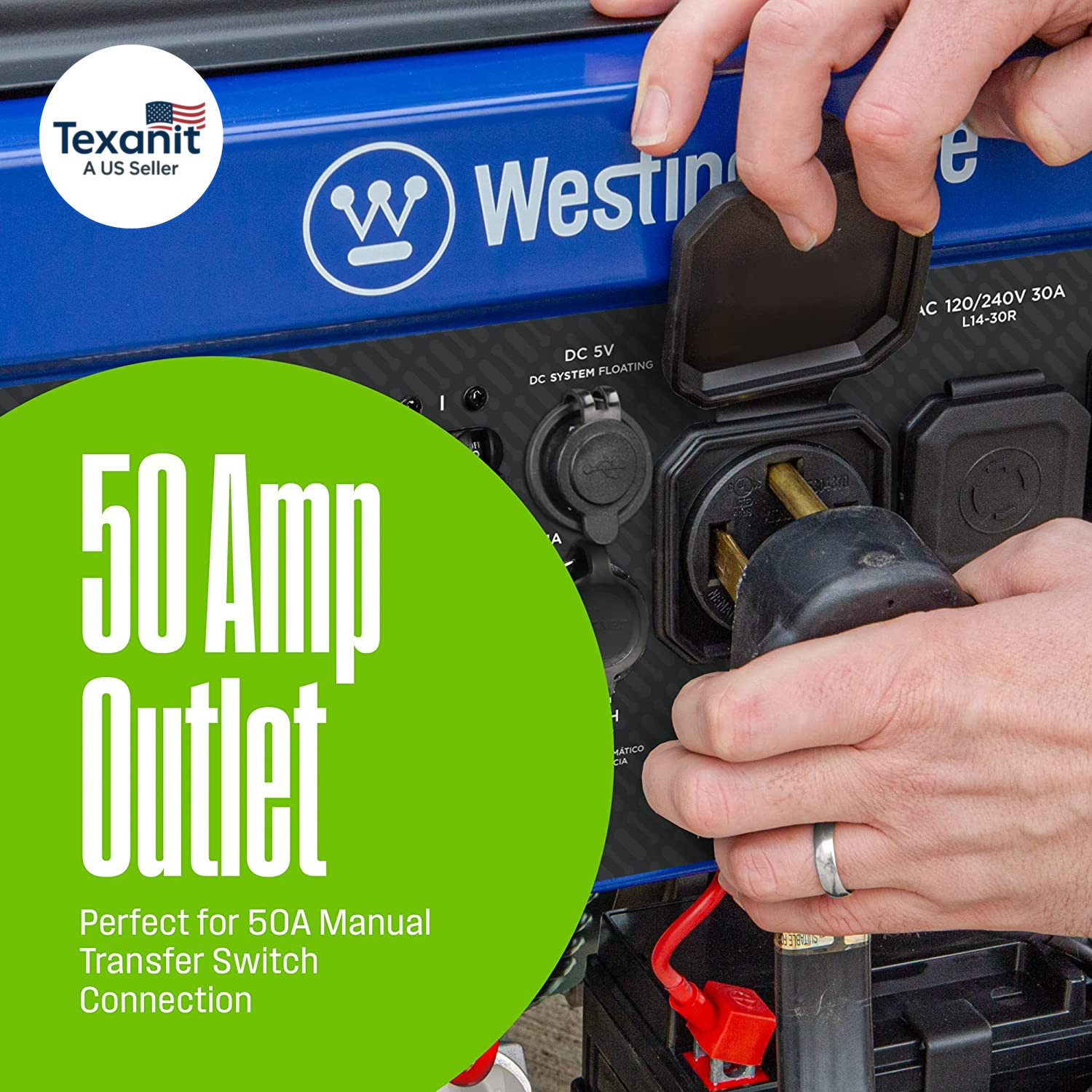 13500 Peak Watt Tri-Fuel Home Backup Portable Generator, Remote Electric Start,