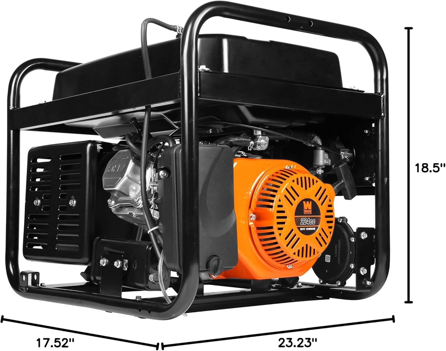 4750W Dual Fuel Portable Generator with CO Shutdown – 120/240V Power Solution