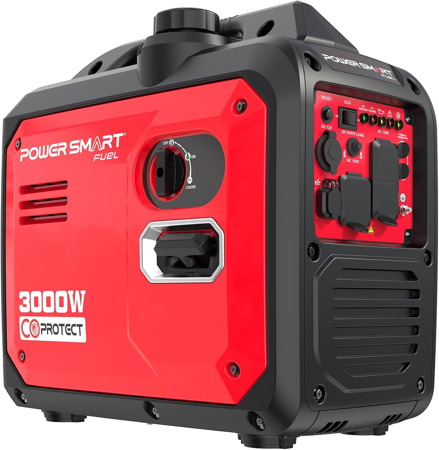 3000-Watt Portable Inverter Generator Gas Powered, Quiet for Camping