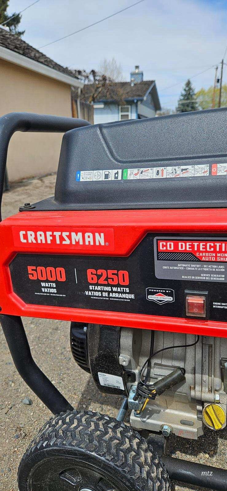 Craftsman 6250/5000 Generator