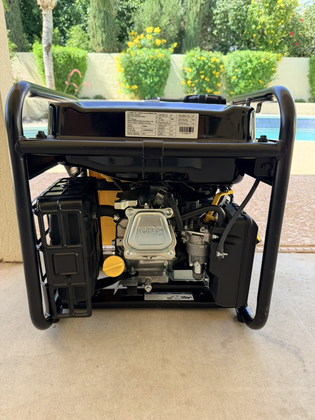 Champion Power Equipment Inverter Generator Dual Fuel 4250 Watt 200977