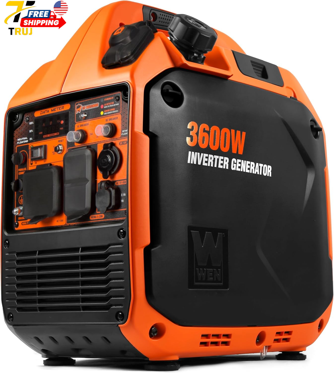 Quiet and Lightweight 3600-Watt Dual Fuel RV-Ready Portable Inverter Generator w
