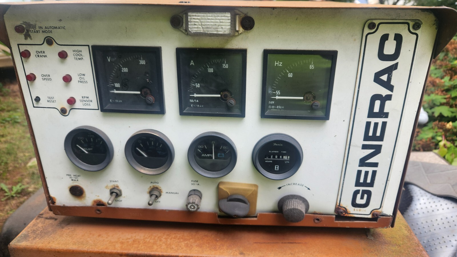 Generac 30KW 3phase generator On Trailer 230/120v