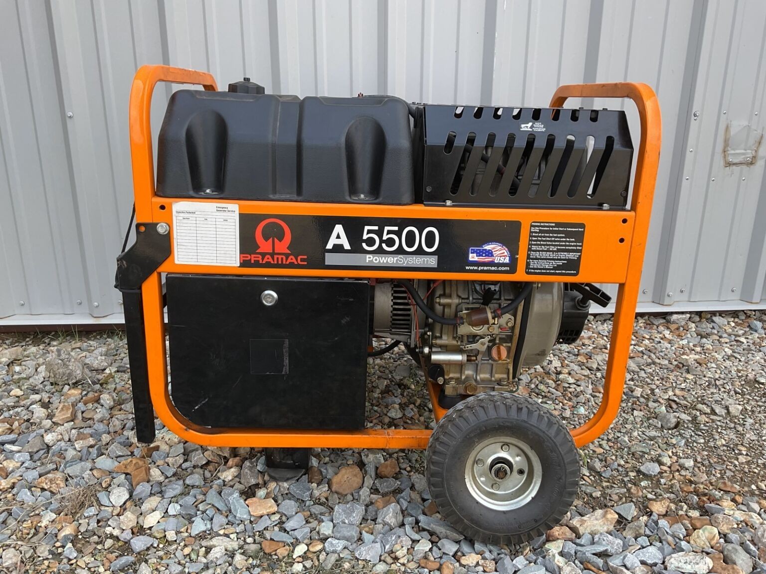 2011 6kW Pramac A5500 Diesel Genset